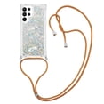 thumbnail image 1 of Funda FOXDOCK para Samsung Galaxy S21 Ultra con Cuerda Ajustable, Brillo Líquido, Protección Antigolpes y Lente – Ideal para Regalo, 1 of 6