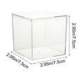 thumbnail image 3 of Leodye 1 Pack Acrylic Boxes with Lid, Clear Square Cubes Treat Gift Boxes Candy Storage Container for Candy, Little Trinkets, Jewelry, Party Favor- 2.95x2.95x2.95in, 3 of 7