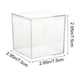 thumbnail image 3 of Caja de almacenamiento de acrílico transparente con tapa de plástico para juguetes, bodas, cumpleaños, fiestas, regalos, caja de dulces, caja de almacenamiento de plástico., 3 of 7