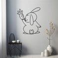 thumbnail image 4 of LaModaHome Exclusive Carrot Detailed Rabbit Metal Wall Art – Durable & Artistic Metal Wall Art for Home and Office Decor, Perfect for Any Interior Design Aesthetic, 4 of 5