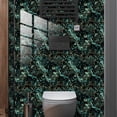thumbnail image 4 of Palo de azulejo de película de cristal de grano de mármol de imitación verde de lujo claro, 4 of 5