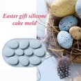 thumbnail image 2 of Wosthever Molde de silicona de 10 agujeros para molde de pastel de Chocolate para postre de Fondant en forma de huevo de Pascua moldes decorativos DIY Almacenamiento y organización del hogar Wosthever HA023373-00, 2 of 6