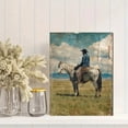 thumbnail image 2 of UXIEQU Cowboy on Horseback Canvas Wall Art Print 15.75x11.81 Inches, 2 of 8
