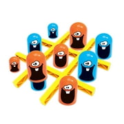 (Big Eat Small) Tic-Tac-Toe Game, Surprise Tic Tac Toe, Blue Orange Gobble Game, Board Game Indoor
