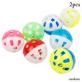 thumbnail image 1 of 2PCS Cat Bell Ball Plastic Hollow-out Cat Bell Toy Cat Toy Ball Cat Sound Toy, 1 of 10