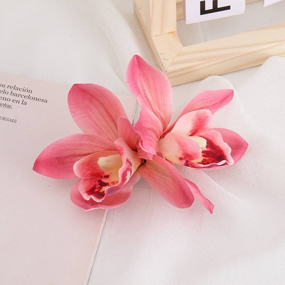 Clearance Under $1 Artificial Orchid Hair Clips for Wedding and Holiday Accessories