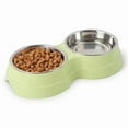 thumbnail image 2 of FurNest Bowl Stainless Steel Pet Feeder - 2-in-1 Wide Flat Food & Water Dish, Non-Spill Design, Whisker-Friendly for Cats & Small, 2 of 9