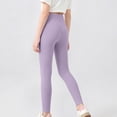 thumbnail image 6 of biudgviw Toddler Girl Leggings Child High Waisted Yoga Pants Soft Stretchy Casual Athletic Pants Comfortable Tights(Purple,7-8 Years), 6 of 6