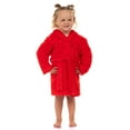 thumbnail image 4 of Sesame Street Toddler Robe Elmo Plush Faux Fur Hooded Bathrobe, 4 of 6