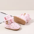 thumbnail image 7 of TAIAOJING Baby Girls Boys Star Print Booties Soft Non- Sole Winter Warm Cozy Toddler First Crib Shoes Breathable Footwear 18-24 Months, 7 of 7
