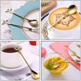 thumbnail image 5 of 12 piezas de cucharas de azúcar para té, cuchara para té y café de postre de acero inoxidable, tenedor de té de acero inoxidable, tenedores de postre para aperitivos, 5 of 5