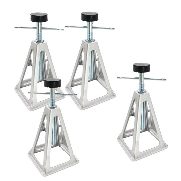 Jack Stands Gato de aluminio estabilizador RV herramientas de reparación suministros RV Stack Jacks estabilizador para Camping canotaje 4 piezas