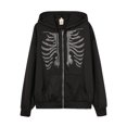 thumbnail image 1 of Minnieouse Sudadera con capucha y cremallera para mujer, jersey de manga larga de acrílico para invierno, suéter deportivo informal liso a la Prendas para la parte del cuerpo Negro METRO, 1 of 6