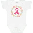 thumbnail image 3 of Inktastic Breast Cancer Pink Ribbon Awareness Wreath Girls Baby Bodysuit, 3 of 5