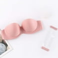 thumbnail image 7 of PMVFHDE Womens Bras Strapless Push Up Bandeau Top Non Bra Wedding Party Dress Underwear Pink, 7 of 7