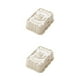 thumbnail image 1 of Inteprter Jabonera rosa con tapa, contenedor de almacenamiento de drenaje, caja de plástico tallada con flores, estante para baño, impermeable, Beige 2Conjunto, 1 of 6