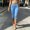 Light Blue, variant on IUYRTFE Women's Polka Dot Capri Pants with Side Slit High Waist Stretch Cropped Trousers for Summer