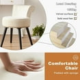 thumbnail image 4 of Vanity Stool with Back - Vanity Chair with Back Small Chair for Vanity Makeup Vanity Chair Velvet Vanity Stool Chair Tufted Accent Chairs Makeup Chair for Vanity for Women Girls and Kids, 4 of 6