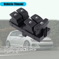 thumbnail image 2 of Electric Power Window Control Switch Fit For Volkswagen Golf Mk7 2015-2017, OEM: 5G0959857B, Window Buttons Driver Side-Black-1Pc, 2 of 6