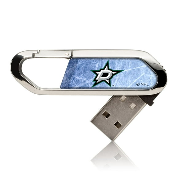Dallas Stars Ice Flood Clip 64GB USB Flash Drive