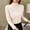 *c-Pink, variant on Women's Mock Neck Long Sleeve Shirts, Slim Fit Thermal Underwear Tops ,Lightweight Pullover Tees c-Pink,Womens Plus XXXL