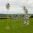 thumbnail image 2 of Modern Gold Metal Wedding Backdrop Stand Balloon Stand with Flower Stands, 2 of 18