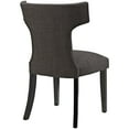 thumbnail image 4 of Modway Curve Fabric Dining Chair in Brown, 4 of 4