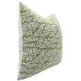 thumbnail image 2 of Fabdivine Thick Linen Hand Block Print Contemporary Throw Cushion Cover , 14"X20", Green, 2 of 5
