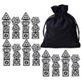 thumbnail image 2 of Acrylic Polyhedral Set with Pouches for Board Game Bar Toys White, 2 of 3