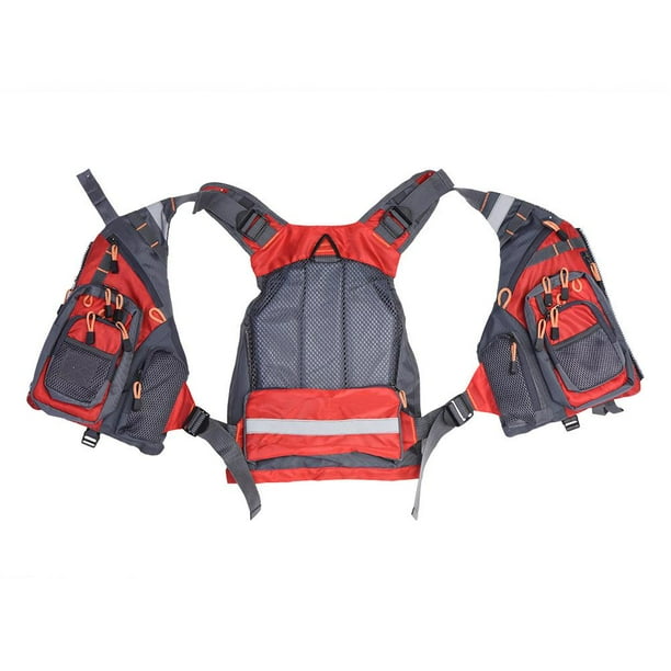 Chaleco Salvavidas, Adultos Unisex Chaleco Salvavidas Chaleco Salvavidas Manual básico Multifunción para Exteriores Chaleco Salvavidas con Bolsillo(43 * 41 * 11cm-Rojo) Unbranded TJ04408-03