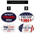 thumbnail image 3 of Republican Donald Trump 2024 Bumper Magnets – 2024 American Presidential Election, USA Flag Stars Blue and Red Stripes – for Cars, Trucks (Durable, Magnetic, Waterproof) | 4" x 6" | 2 per Pack (Set 1), 3 of 6