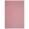 thumbnail image 1 of Safavieh Montauk 3' X 5' Hand Woven Cotton Pile Rug in Red and Ivory, 1 of 3