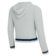 thumbnail image 2 of Women's Concepts Sport  Gray Chicago Bears Whitley Long Sleeve Hoodie Top & Shorts Set, 2 of 3