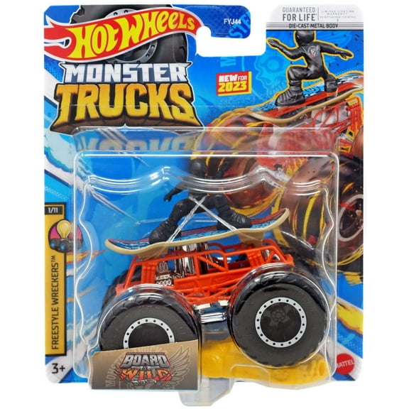 Hot Wheels Monster Trucks Board to be Wild Diecast Car