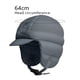 thumbnail image 2 of Gorro de esquí cálido de invierno, gorro de plumón con orejeras impermeable y cálido de invierno para caza, camping y motociclismo, 2 of 5