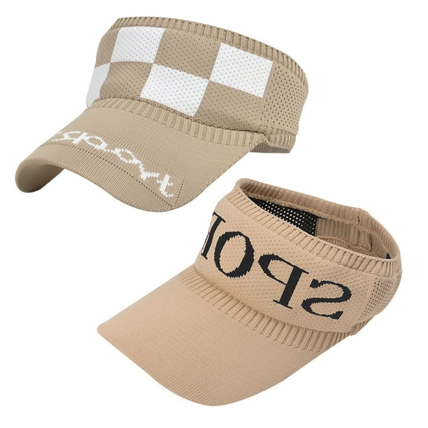 2 piezas de gorra deportiva para el sol para hombres y mujeres, gorra de béisbol con parte superior hueca, gorra de golf ajustable, gorra de tenis deportiva, gorra de playa