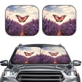 thumbnail image 2 of Disketp Butterfly Over Lavender Pattern 2 Piece Windshield Sunshades,Folding Windshield Sun Shade for Car SUV Trucks Sedan,Blocks UV Rays Sun Visor Protector-Large, 2 of 6