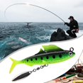 thumbnail image 2 of Señuelo suave 3D Eyes Jig Head cebo de pesca artificial con lentejuelas verde FLhrweasw  Nuevo, 2 of 5