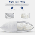thumbnail image 6 of 16x16 Pillow Inserts,Set of 2 Down Feather Throw Pillows for Couch Sofa Bed, Decorative Fluffy Throw Pillow Inserts Cotton Fabric,White, 6 of 6
