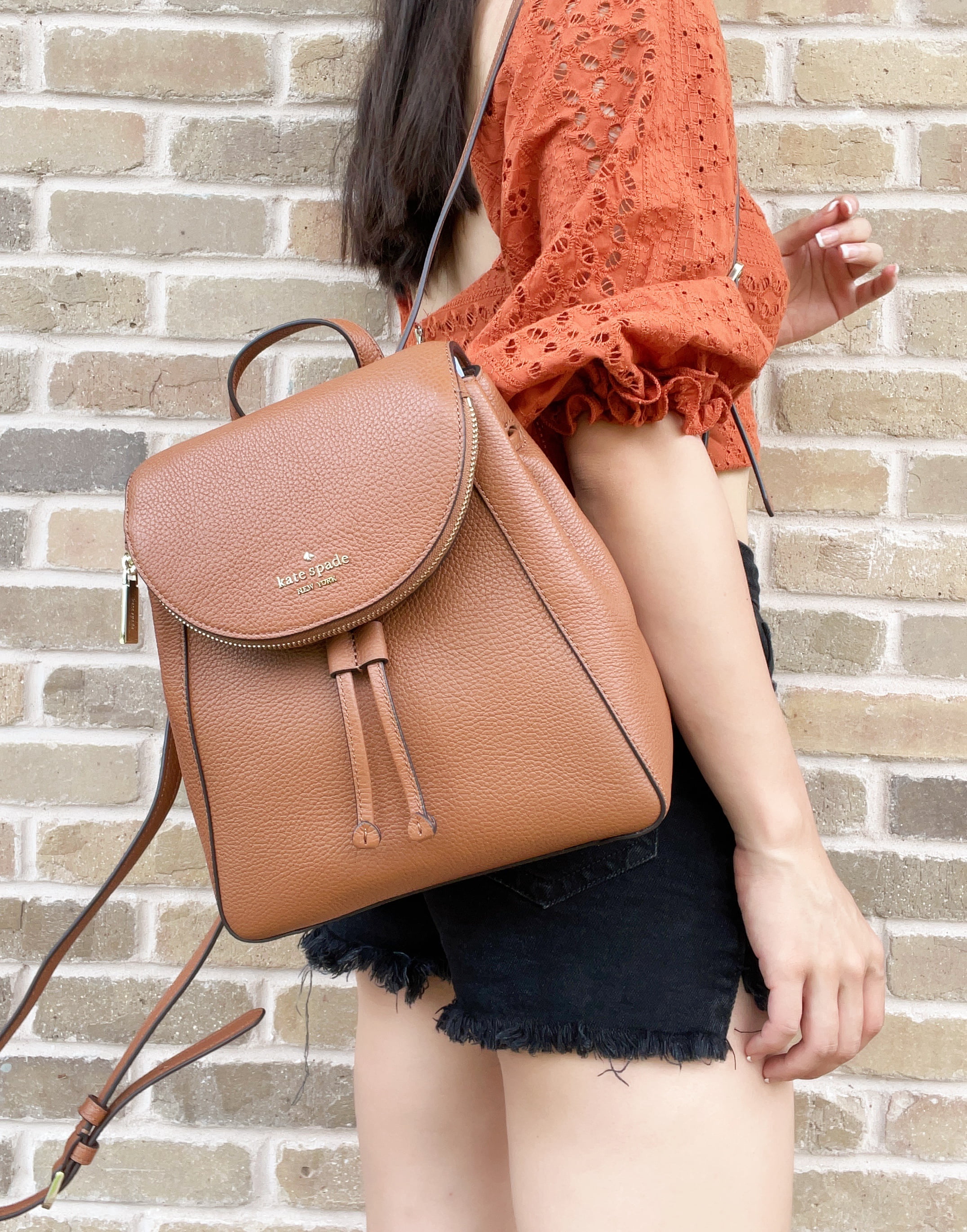 Backpacks & Travel Bags  Leila Medium Flap Backpack Bright Rose