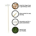 thumbnail image 2 of BambooMN 5.9 Inch White Fish Cocktail Appetizers Bamboo Toothpick Picks, Stirrer Sticks for Fruit Party, Charcuterie Accessories and Drinks, 100 Pieces, 2 of 5