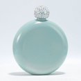 thumbnail image 1 of Botella de bolsillo de acero inoxidable 18/8 color verde JM, 1 of 4