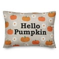 thumbnail image 2 of Creative Products Hello Pumpkin Daisy Pattern 20 x 14 Indoor / Outdoor Pillow, 2 of 3
