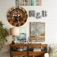 thumbnail image 4 of Wolf Head Wall Clock Handmade Wooden Decor 10-Inch Silent Wooden Wall Clock, Battery Operated (AA Batteries Not Included), Artistic Home Decor, 4 of 7