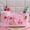 Pink Melody Double Set, variant on Cute Cat KT  Themed Toothbrush Holder, Pink Multi-Function Bathroom Organizer, Plastic Storage Caddy with 3 Compartments