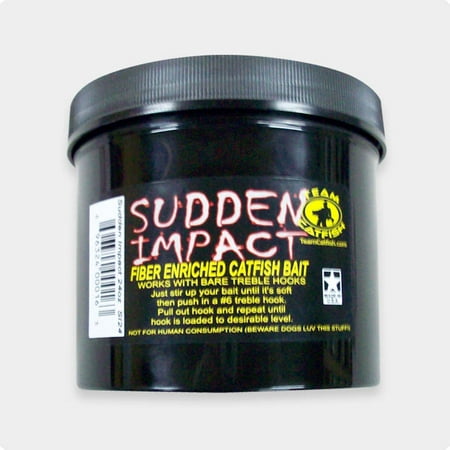 Team Catfish Sudden Impact Fiber Bait (24oz) (Best Bait For Bullhead Catfish)