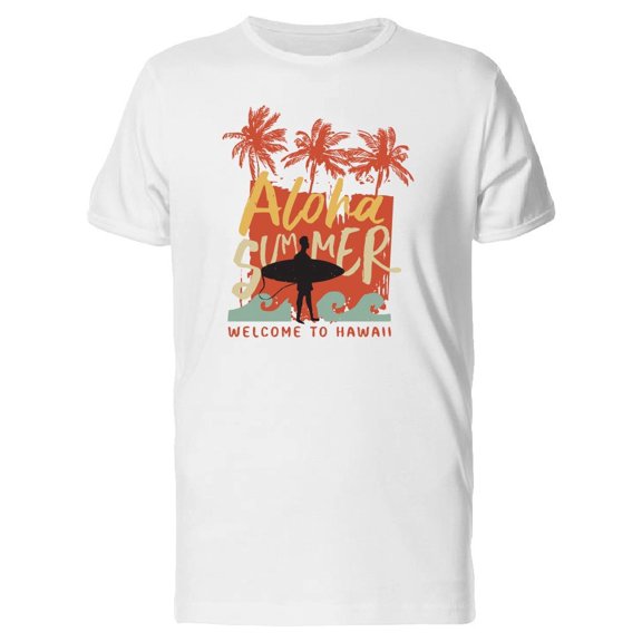 Aloha Summer Surf Logo Tee Men's -Image by Shutterstock