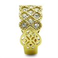 thumbnail image 4 of Womens Gold Ring Stainless Steel Anillo Color Oro Para Mujer Ninas Acero Inoxidable with Top Grade Crystal in Clear Chawwah, 4 of 4