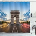 thumbnail image 1 of Ambesonne Paris Shower Curtain, Famous Champs Elysees, 69"Wx75"L, Multicolor, 1 of 3