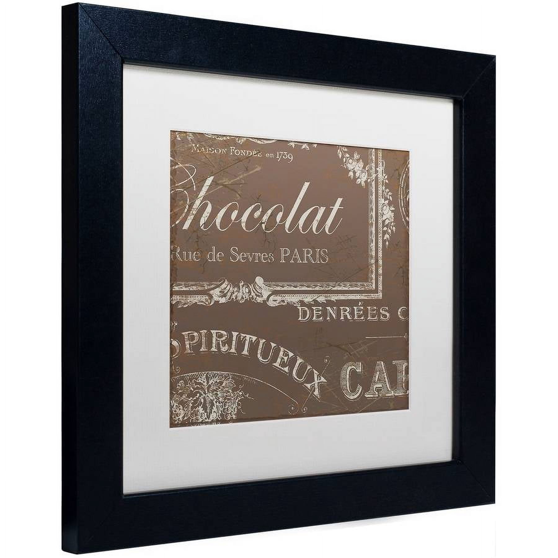 Trademark Fine Art "Bon Mots III" Canvas Art by Color Bakery White Matte, Black Frame